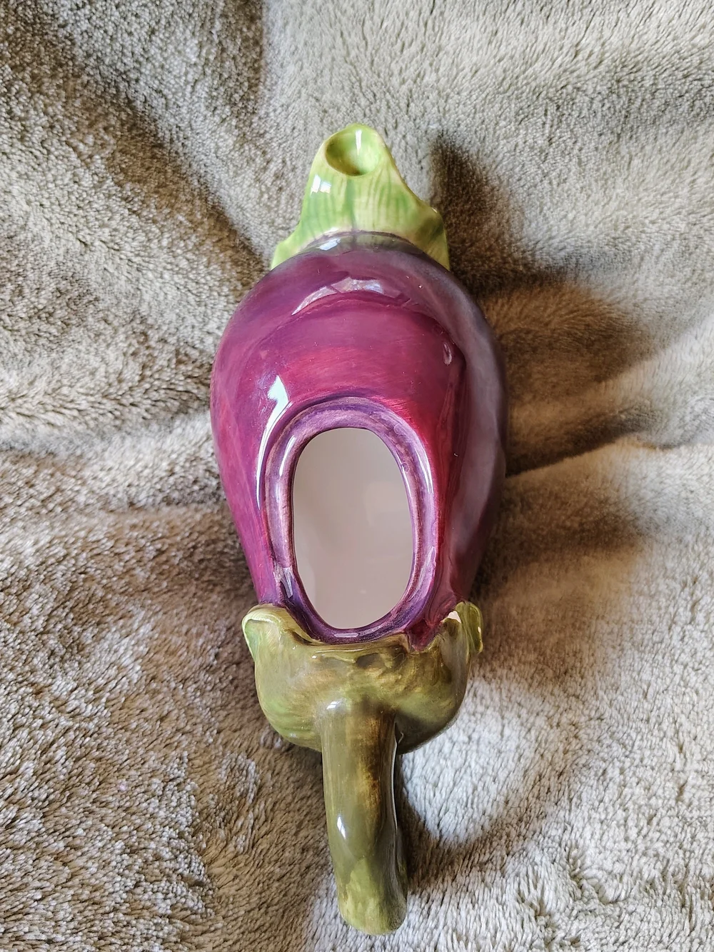🍆 Jay Willfred for Andrea By Sadek | Purple Eggplant Ceramic Creamer Pitcher 🍆